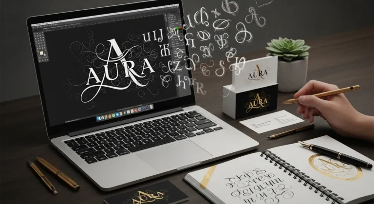 Hidden symbols for creating unique logos.