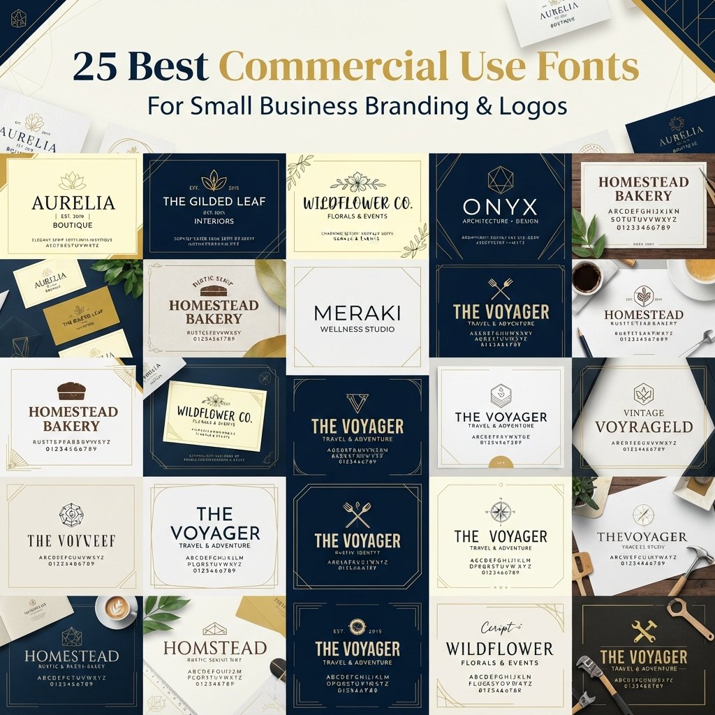 commercial use fonts for small business branding