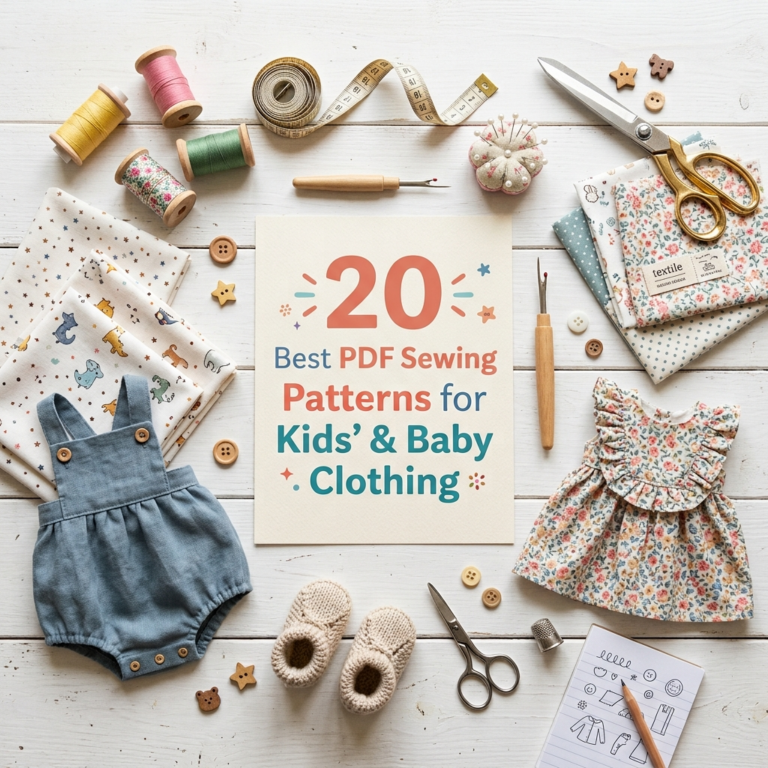 20 Best PDF Sewing Patterns for Kids' & Baby Clothing